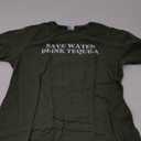 Save Water Drink Tequila Y2k Aesthetic Funny Cinco De Mayo T-Shirt (Small, Olive Green)