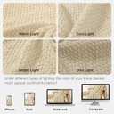 Joydeco Chunky Cable Knit Throw Blanket, Lightweight 100% Cotton Soft Cozy Throw Twin Blanket for Couch Bed and Sofa, Rustic Breathable Farmhouse Blanket Gift for Women Men(Cream White, 60"x80")
