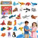 24-Pack Easter Figure Set Gifts for Kids,Building Blocks Set,Easter Basket Stuffers for Kids, Collectible Holiday Figures, Assorted Spring Easter Toys, Party Favors & Festive Gifts for Boys & Girls