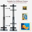 Adjustable Tabletop Easel Stand, Adjustable Metal Picture Frame Holder Stand for Display Up to 24" H, Desktop Art Display Stand for Painting, Photos, Canvas, Signs, Books
