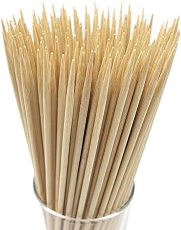 HOPELF 4" Natural Bamboo Skewers Sticks for Appetiser，Fruit，Cocktail，Kabob，Chocolate Fountain，Grilling，Barbecue，Kitchen，Crafting and Party.