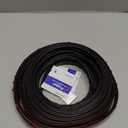 Black Rubber Weather Stripping Door Seal Strip, D Shape Door Weather Seal Strip, Self-Adhesive Soundproofing Frame Insulation Tape for Doors Frame/Window Seal,Blocks Cold Drafts Noise (33 Feet)