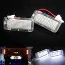 2x LED License Plate Light Tag Lamp Assembly White For 2019+ Ford Ranger 2015+ Transit 150 250 350 HD Transit Connect