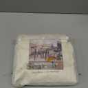 SearchI Waterproof PU Leather Seat Covers for Dining Chairs, 4 Pack Stretch Dining Room Chair Seat Covers, Kitchen Chair Seat Covers Protectors (Cream)