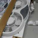 Comfort Zone Window Fan for Bedroom, 9 inch 3 Speed Dual Fans with Auto-Locking Expanders, 3 Modes (Cool, Circulate, Exhaust), Remote Control, Fabric Cover plus Bug Screen, White, 9" Twin Window Fan W/ Remote