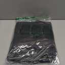 Breling 4 Pcs Plastic Table Skirt 29 Inches x 14 ft Disposable Table Skirt for Rectangle Tablecloth Wedding Shower Birthday Party Banquet(Black)