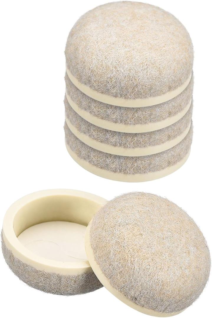 uxcell Furniture Sliders, 8Pcs 1 1/4" - Formed Felt Round Sliding Pads, Chair Glides for Carpeted Tile Vinyl Hardwood Floors (Beige) uxcell Furniture Sliders, 8Pcs 1 1/4" - Formed Felt Round Sliding Pads, Chair Glides for Carpeted Tile Vinyl Hardwood Floors (Beige)