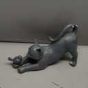 Cat Garden Statues Outdoor Cat-Figurines - Home Garden Decor 16 x 6 x 9.5 inch Resin Cats & Bird Playing Sculpture Statue for Farmhouse Outside Backyard Lawn Gift for Kitten Lovers Newman House Studio