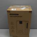 Dehumidifier, 95 OZ Water Tank Dehumidifiers for Home, 1000 sq. ft. Dehumidifier for Basement Bathroom Bedroom with Auto Shut Off, 7 Colors LED Light, Quiet Dehumidifiers with Sleep Mode, Beige