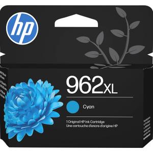 HP 962XL Cyan High-Yield Ink Cartridge | Works with OfficeJet 9010, Pro 9010, 9020 | Eligible for Instant Ink | 3JA00AN