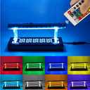 WANLIAN Lightsaber Stand Acrylic Lightsaber Display Stand Black, built-in off light of many colors luminous original, light-transmitting display lightsaber stand. (Color light)