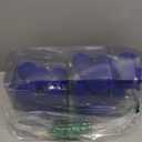 48Pcs Blue Velvet Christmas Ornaments Set, Assorted Flocked Christmas Baubles Decorations, Shatterproof Christmas Balls Hanging Decor for Xmas Tree/Home/Party/Holiday (Blue)