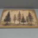 Vintage Pine Trees wall art,Retro Farmhouse Wall Decor Art Pictures,Country Nature-InspiredLandscape Canvas Posters Prints for Living Room, Bedroom,Cabin,Wood Frame 16x24in