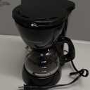 Elite Gourmet EHC4128 Automatic 4Cup Brew & Drip Coffee Maker with Pause N Serve, Glass Carafe, Reusable Filter, On/Off Switch, Keep Warm, Water Level Indicator, Black