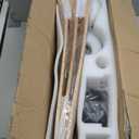 52inch Ceiling Fan with Lights, Wood Flush Mount Ceiling Fans with Remote Control, Dimmable Light,3 CCT,6 Speeds, Noiseless DC Motor, Ceiling Fan for Bedroom, Living Room, Office, Indoor, Natural Wood (B-Low Profile+Natural Wood+Black Body)