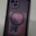 CANSHN Magnetic for iPhone 13 Case, Upgraded [Full Camera Protection] [Compatible with Magsafe] [Translucent Matte] Shockproof Protective Phone Case for iPhone 13 6.1" - Deep Purple