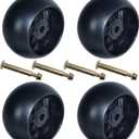 4 Pack 174873 Deck Wheels Replaces Husqvarna 133957, 532133957, 589527301, 587048801, Craftsman 133957, 532174873, 587048801, 188606, Cub Cadet 753-04856A, 753-04856