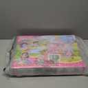 Doll House for Girl with 1 Princess, 2 Floors -4 Rooms, 131 Accessories Includes Dog and Furnitures, Design and Build Gift for 3 4 5 6 7 8+ Year Old Girls (Pink)