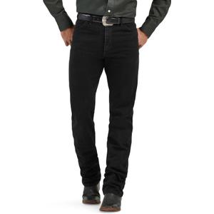 Wrangler Men's 13MWZ Cowboy Cut Original Fit Jeans (32W x 36L, Black)