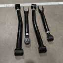 0-4.5" Lift Adjustable Front Upper & Lower Control Arms for 2007-2018 Jeep Wrangler JK - Heavy Duty Front Upper & Lower Arms, Greasable Bushings