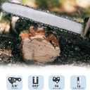 49-16-2715 for Milwaukee 16 Inch Chainsaw Chain, Fits for Milwaukee M18 2727-20 Chainsaw (16" 56DL 3/8"LP .043") 2Pcs (2)