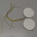 Custom Ceramic Hanging Ornaments, Customized Xmas Ornament, Round Ceramic Hanging Ornament DIY, Design by You Own hangings for Christmas Wedding Anniversary Newly-Married, Blank White, 2.9" Pack of 4