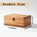 Wooden Keepsake Box, Large Acacia Storage Box with Magnetic Photo Display,Decorative Wooden Box with Felted Protection,Memory Storage Box for Photos,Letters,Jewelry,Crafts,Time Capsule,11"x8.5"x5"