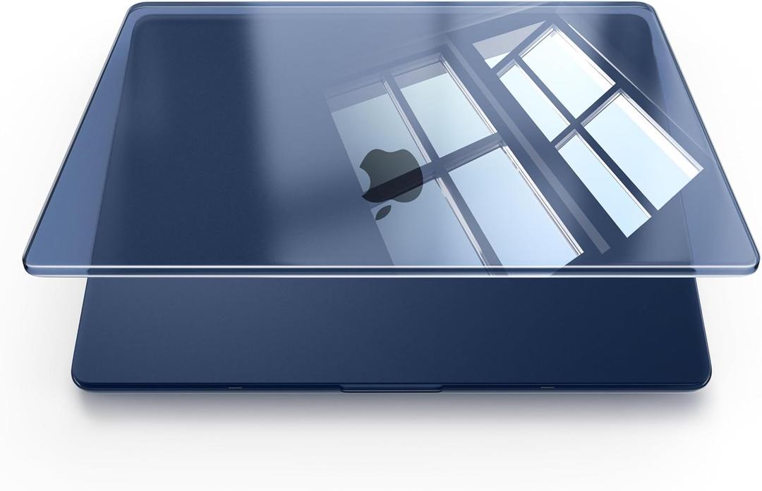 for MacBook Air 13.6 inch Case M4 M3 M2 2025 2024-2022 Model A3240 A3113 A2681 [Exclusive Midnight] [Outshine Bare Beauty] Hard Shell Cover for MacBook Air M2 13 inch - Crystal Midnight