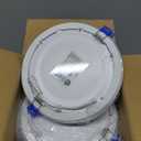 Meconard 6 Pack 6 Inch 5CCT LED Recessed Lighting with Night Light, 2700K/3000K/3500K/4000K/5000K Selectable Ultra-Thin LED Recessed Ceiling Lights, 12W=110W, 1050LM, Dimmable Canless Wafer Downlight (White)