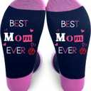 FQPJA Mom Socks For Women, Best Mom Ever Socks, Mother's Day Gifts Ideas From Daughter Son, Wife Sock From Husband, Mommy Birthday Sock, Christmas Thanksgiving Gifts For Mother Grandma -A09