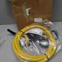 Tellegloww 10FT NEMA L14-30P to SS2-50R RV Marine Power Generator Adapter Cord, 30A 4 Prong Locking Generator L14-30P Male to 50A Marine Shore Power SS2-50R Female with Locking Ring 125V/250V