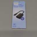 Philips USB C to HDMI Adapter, 4k 60 Hz USB Type C to HDMI Adapter for Monitor, MacBook Pro, MacBook Air, iPhone 16 Series, 15 Series, iPad Pro, Multiple Monitors Connector Cable, Black, SWU7114A/27