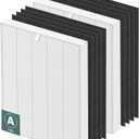 115115 HEPA Replacement Filter A for Winix Plasmawave Air Purifier C535 5300 5300-2 6300 6300-2 P300 AM90 C909 9800,2 x True HEPA Size 21 Filters + 8 x Carbon Pre-Filters