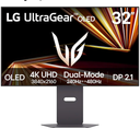LG 32GX870A-B 32-inch Ultragear 4K UHD (3840 x 2160) OLED Gaming Monitor, Dual-Mode, 240Hz, 0.03ms, NVIDIA, AMD FreeSync Premium Pro, VESA DisplayHDR True Black 400, USB Type-C, DP2.1