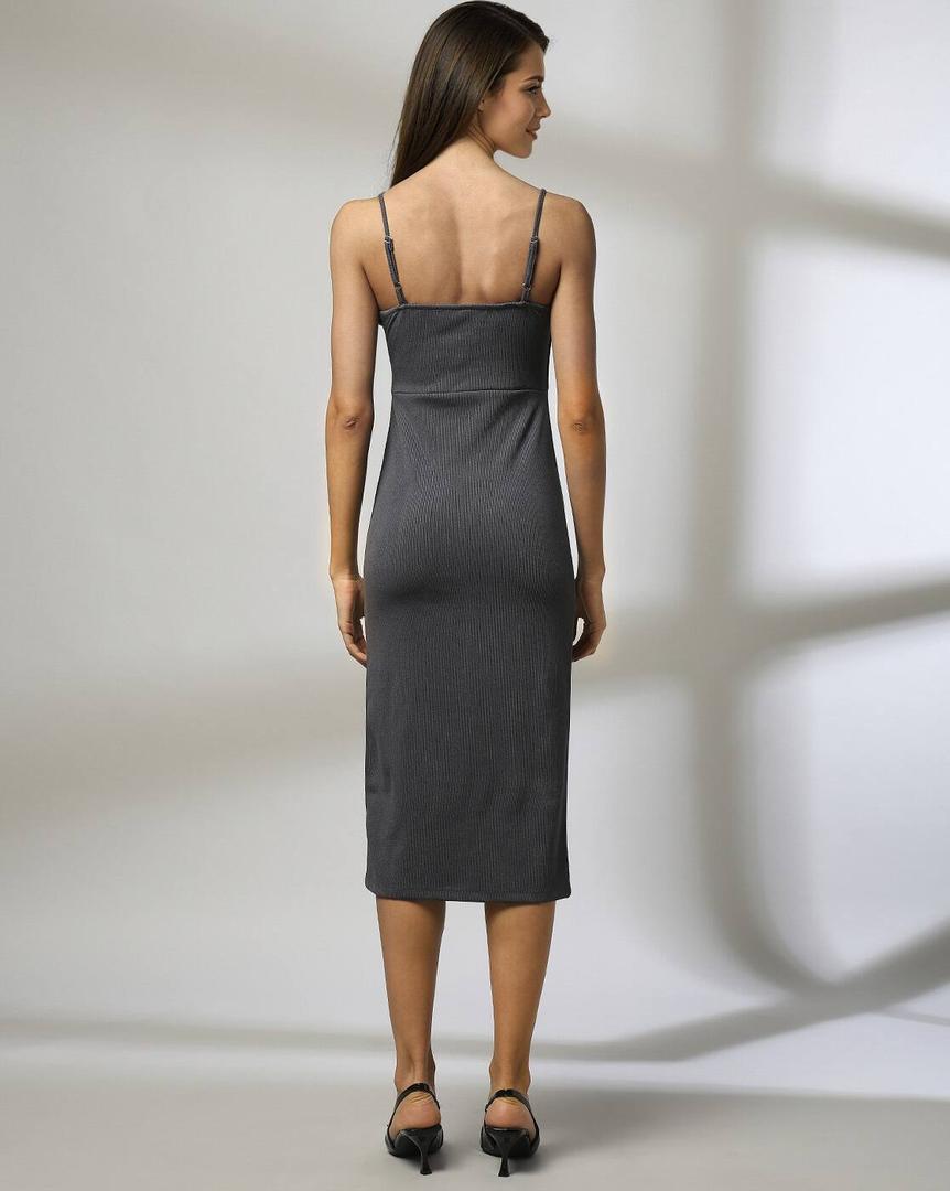 Women's Seamless Ribbed Built-In Bra Maxi Slip Dress , Size: XS/S
