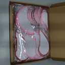 Yexiya 36 Pcs Valentine Heart Honeycomb Decorations Pom Poms Honeycomb Ball Paper Decorations Heart Tissue Paper for Valentine's Day Engagement Wedding Birthday(Pink)