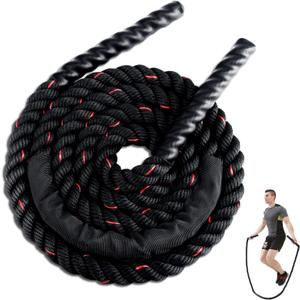 Weighted Jump Rope for Men Women, 1.5lb 2.8lb Heavy Jumping Ropes for Fitness, Adult Skipping Rope for Home Gym Exercise, Improve Strength and Building Muscle Workout Equipment