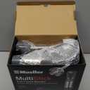 Mueller Multistick 5-in-1 Immersion Blender Handheld, 12 Speed Hand Mixer - Turbo Boost, Heaviest Duty Copper Motor, Titanium Blades Hand Blender, Milk Frother Wand, Whisk, Beaker, Chopper, Grey (Gray)