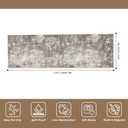 4x12 Ft Hallway Runner Rug, Non-Slip Washable (Brown Beige)
