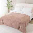 Heated Blanket King Size - 100"x90" Cozy Soft Jacquard Heating Blanket with 4 Heat Levels & 10 Hours Auto-Off, Jacquard Fleece, Overheating Protection, Warm Gifts, Brown
