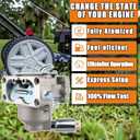 YTH24V48 Carburetor Compatible with Husqvarna YTA22V46, YTH22V46, YTH24V48, YTA24V48, YTH24V54, YTH22V46, Z246, Z254, YTH23V48, YTH2348 46" 48" Mower Engine