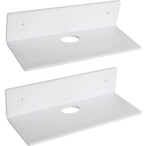 evron Acrylic Floating Shelves for Wall Decor (White, M9)