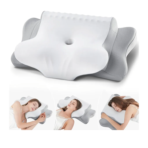 Cervical Pillow for Neck Pain Relief - Cooling Ergonomic Dual-Sided Orthopedic Neck Pillow with Ice Silk Pillowcase, Breathable Memory Foam Contour Pillow for Side, Back, Stomach Sleepers