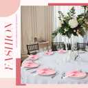 Blulu 60 Pack Wedding Decorative Paper Folding Hand Fan Handheld Heart Wedding Foldable Fan Chinese and Japanese Decoration Bulk for Bridal Guest Summer Dancing Birthday Party Favors(Pink)