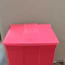Rubbermaid Commercial Products Slim Jim Front Step On Trash Can, Red, 23-Gallon, Hands-Free Garbage Can for Medical Waste in Hospitals/Lab/Emergency/Patient Rooms