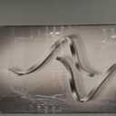 Large Framed Modern Abstract Vertical Wall Art for Living Room, Black Grey Prints Paintings Artwork for Walls, Silver Gray Luxury Pictures for Hallway Entryway Foyer Stair Office Wall Decor 30x60 Inch