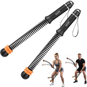 Ropeless Battle Ropes, Weighted Ropeless Battle Ropes for Home Gym with Poster, Workout Exercise Rope for Strength Building, HIIT and Low-Impact Aerobic Training for Men & Women