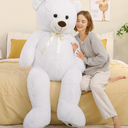 Tezituor Giant Teddy Bear 5ft, Large White Teddy Bear Plush Toy 59", Fluffy and Soft Teddy Bear Stuffed Animal for Girlfriend, Boyfriend, Birthday, Anniversary