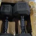 CAP 50 lbs Coated Dumbbell Set | Multiple Styles (Black Handles)