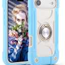 MARKILL Compatible with iPhone Air Case 6.5 Inch 2025 with 360 Degree Rotate Ring Stand, Military Grade Drop Protection Full Body Rugged Protective Case Kids